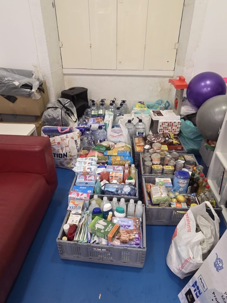 Alimentos recolhidos da Refood Bonfim