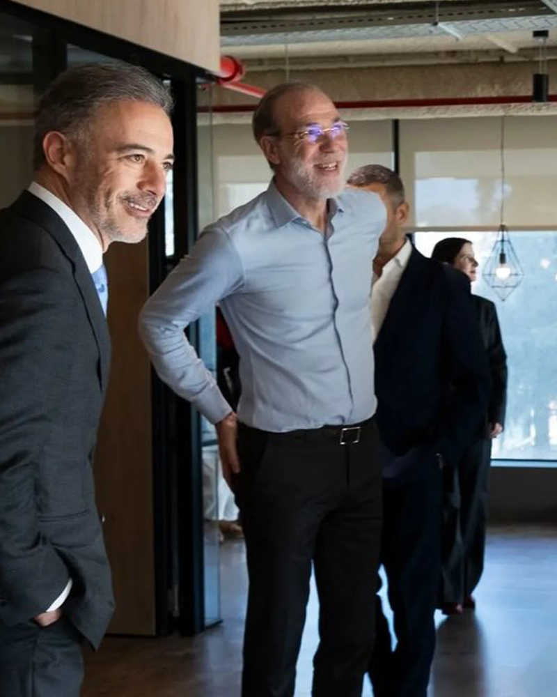 Presidente da Câmara do Porto e comitiva em visita ao centro de excelência da Natixis no Campo 24 de Agosto, no Bonfim.