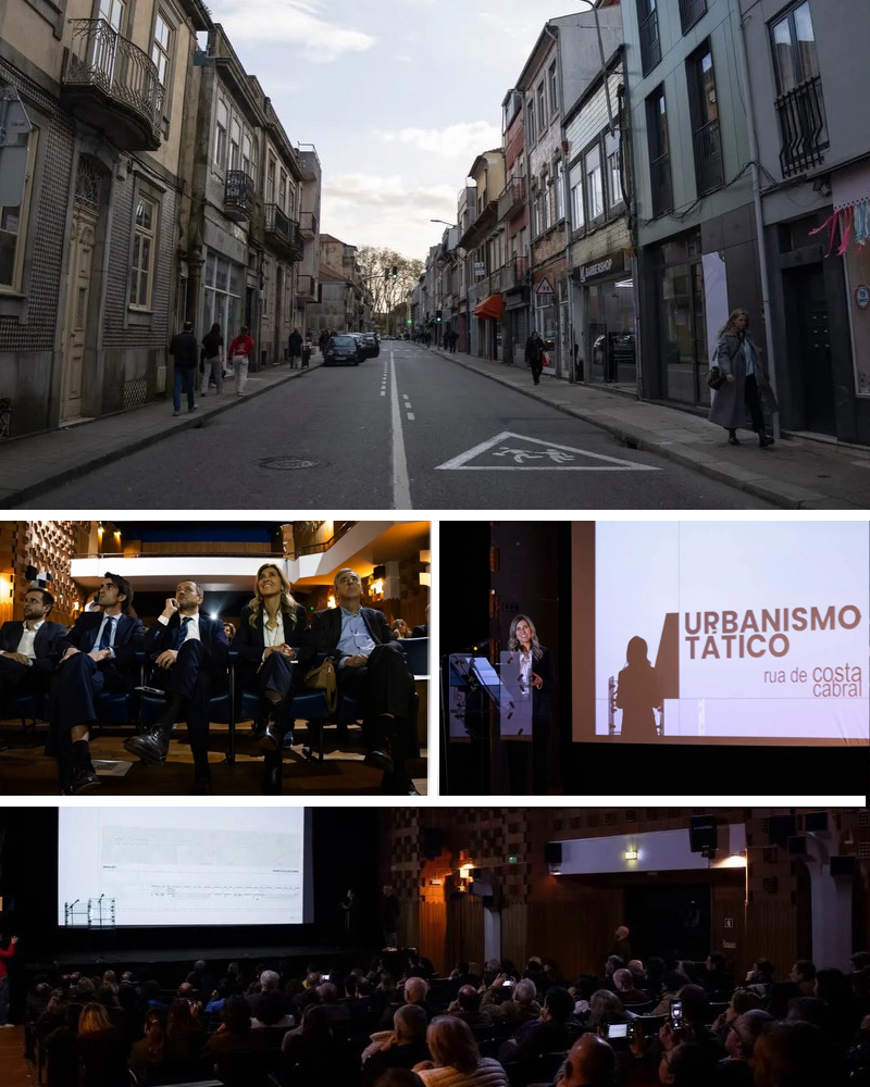 Sessão de apresentação do plano de reorganização da Rua de Costa Cabral no Auditório do Colégio Perpétuo Socorro, com presença de autarcas, comerciantes e moradores. Se quiseres, posso adaptar o tom para redes sociais (mais curto e impactante) ou para site institucional.