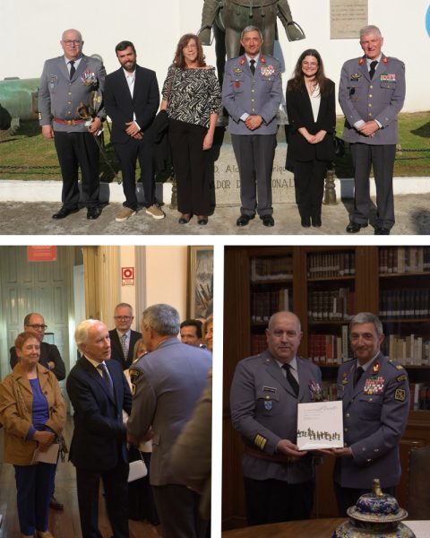 Cerimónia do 46.º aniversário do Museu Militar do Porto, com presença de entidades militares e institucionais, homenagem ao primeiro diretor do Museu e apresentação de novas peças de artilharia em exposição permanente.