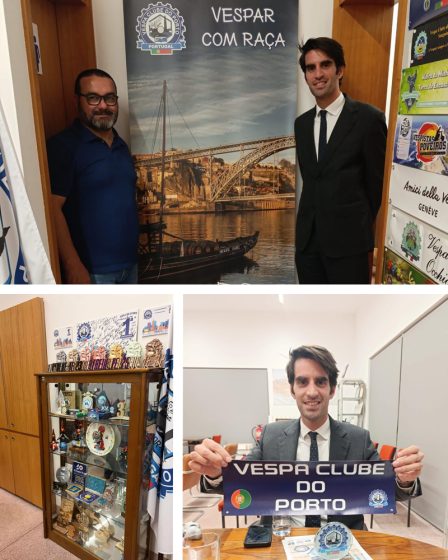 Vespa Clube do Porto reforça laços com a Junta de Freguesia do Bonfim