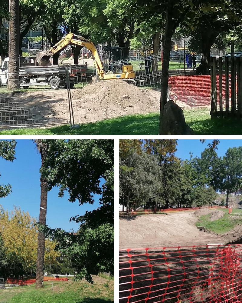 Jardim Paulo Vallada, no Bonfim, alvo de uma intervenção de reabilitação promovida pela Câmara Municipal do Porto em articulação com a Junta de Freguesia, para melhorar o espaço público e a segurança dos utilizadores.